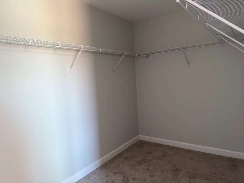 Vast primary walk-in closet