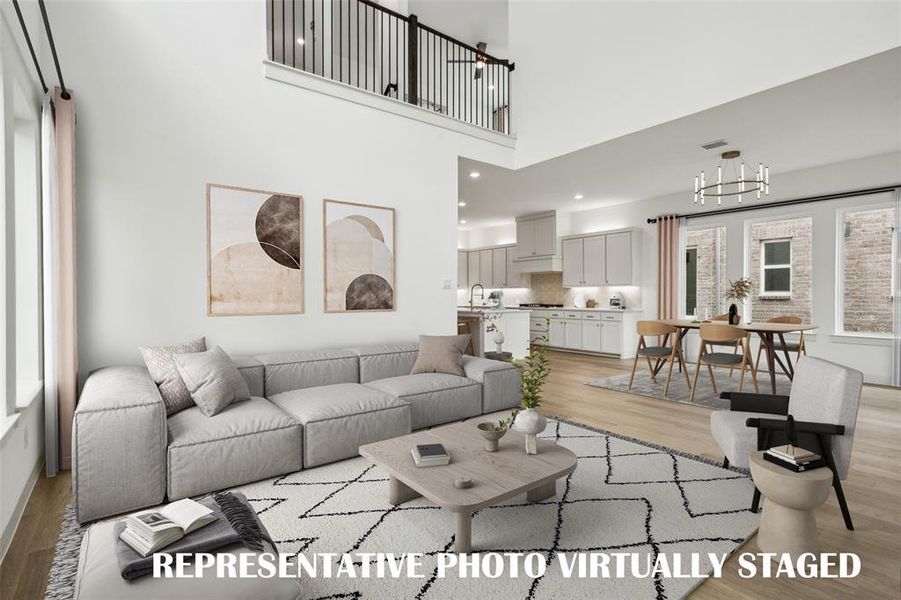 Entertaining the entire family is a piece of cake in this dream home!  REPRESENTATIVE PHOTO VIRTUALLY STAGED