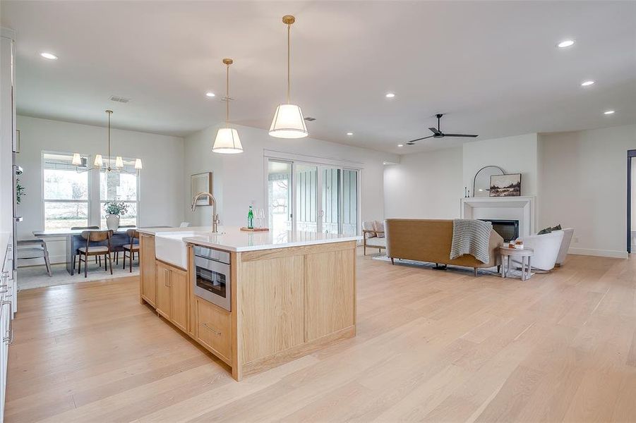 white oak stained island white oak stained island