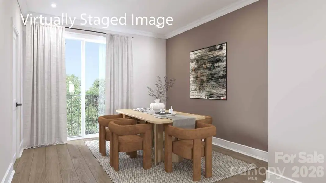 Furnished interior view inside a new home in Anderson Street Townhomes, Charlotte (Image 6).