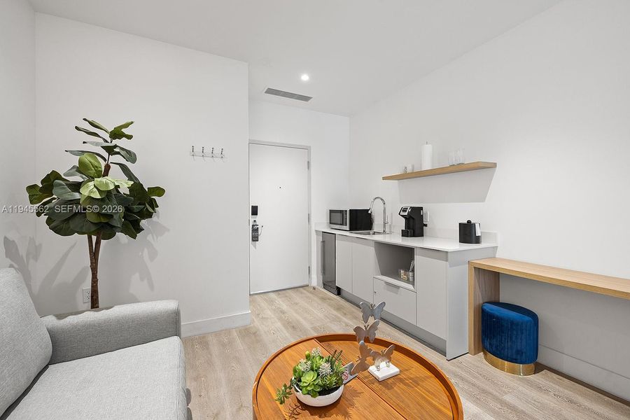 Furnished interior view inside a new home in , Miami (Image 11).