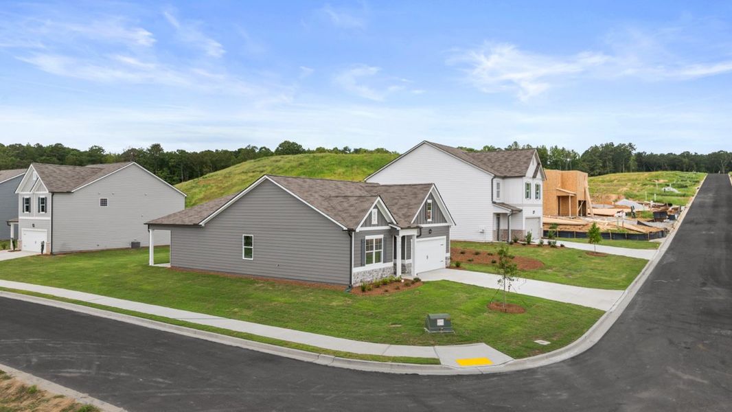 Representative exterior photo of a completed home built from the Cali by D.R. Horton in Sheffield Highlands, Dallas, GA (Image 2).