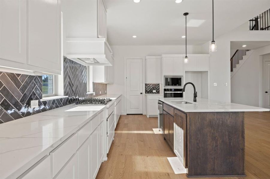 Furnished interior view inside a new home in Chatham Reserve, Providence Village (Image 11).