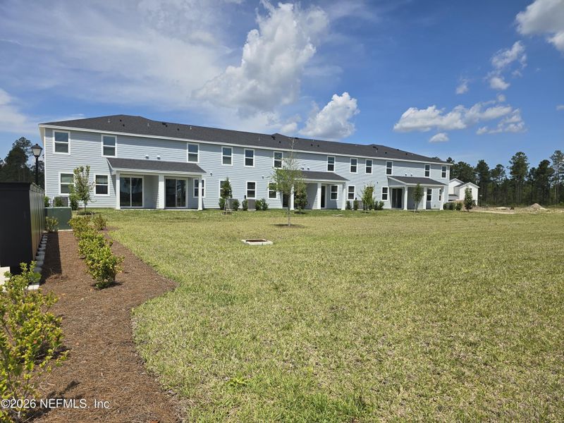Exterior details and patio area of a home in Parkside at Shearwater, St. Augustine (Image 4).