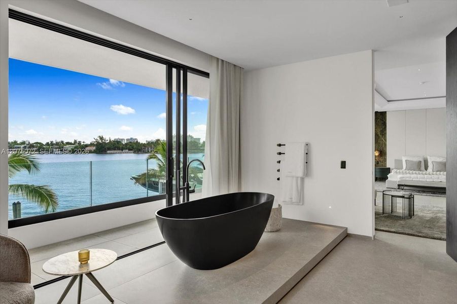 Furnished interior view inside a new home in , Miami Beach (Image 7).