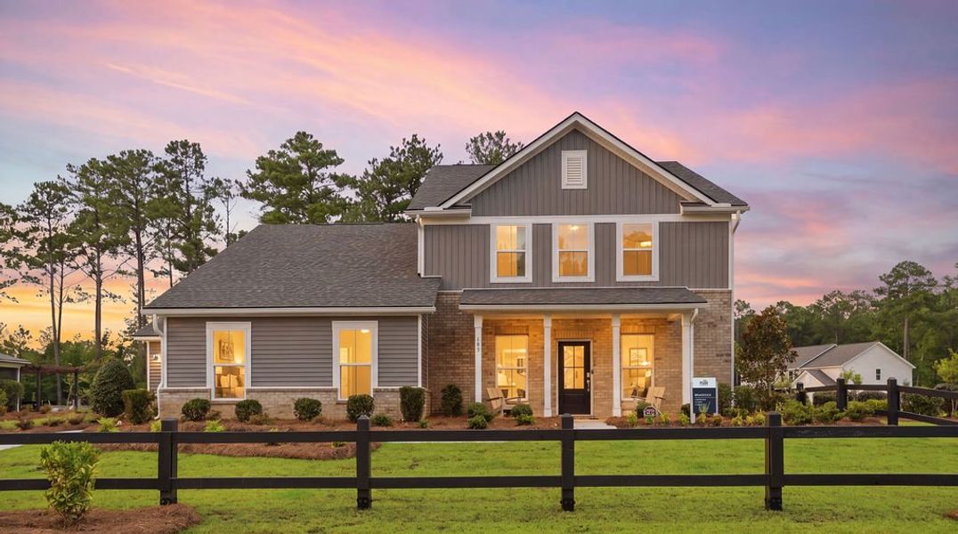 Representative exterior photo of a completed home built from the Braddock by Pulte Homes in Oakleaf Chase, Blythewood, SC (Image 23).