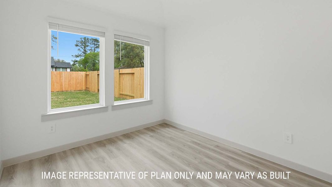 Representative unfurnished interior of a home built from the Bellvue by D.R. Horton in China Grove, China (Image 19).