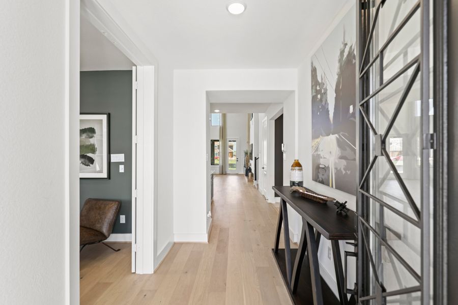 Furnished interior view inside a new home in Harvest Green 50', Richmond (Image 12).