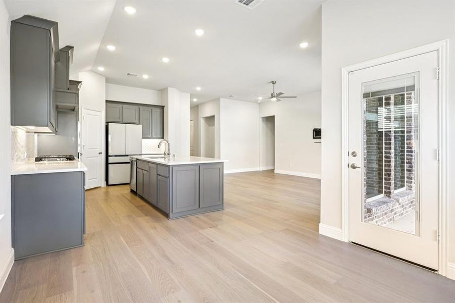 Furnished interior view inside a new home in ArrowBrooke, Aubrey (Image 7). Furnished interior view inside a new home in ArrowBrooke, Aubrey (Image 7).