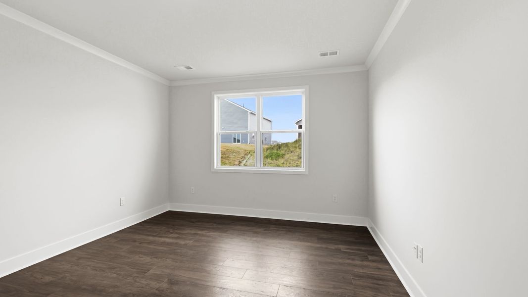 Spacious, unfurnished interior of a new home in Reserve at Tap Root Farms, Fletcher (Image 24). Spacious, unfurnished interior of a new home in Reserve at Tap Root Farms, Fletcher (Image 24).