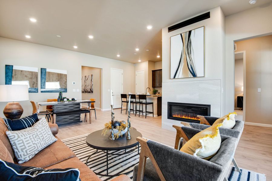 Furnished interior view inside a new home in Westside Crossing, Berthoud (Image 4).