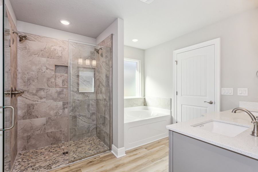 Representative furnished interior of a home built from the The Liberty by Herbst Homes in Clear Water Landing, Milton (Image 13).