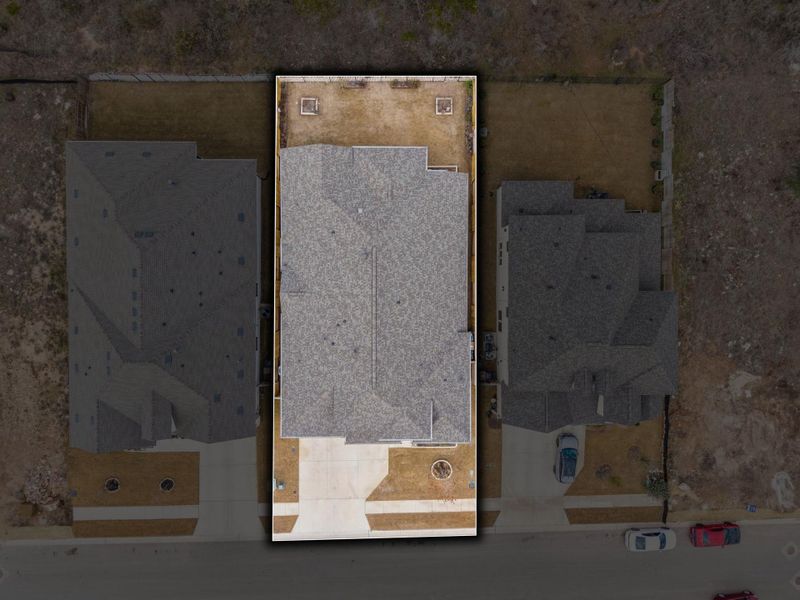 Aerial overview of the property