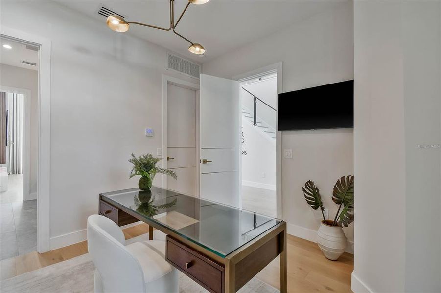 Furnished interior view inside a new home in , Dunedin (Image 40).