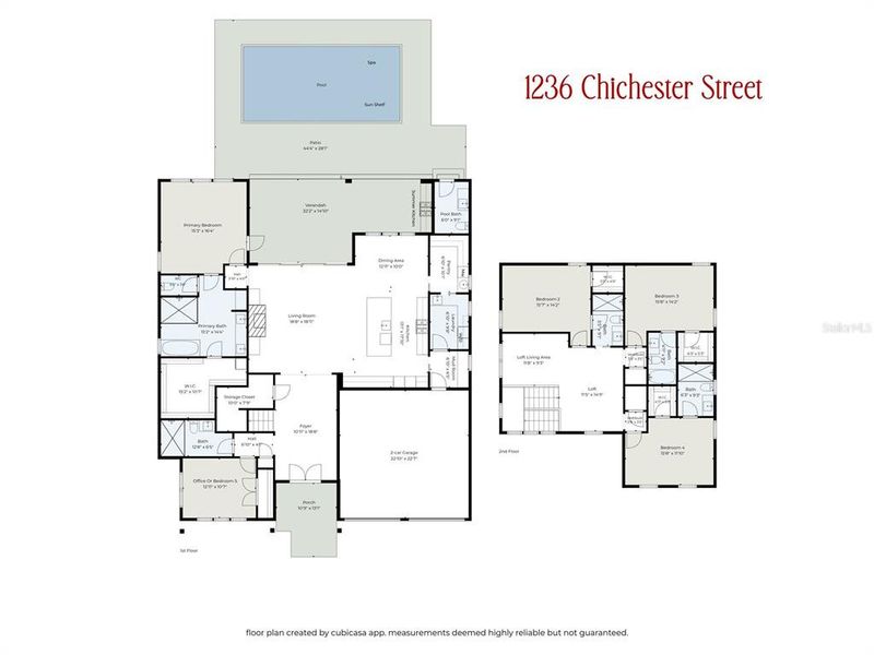 2D floor plan layout of this home in , Orlando, FL (Image 5).
