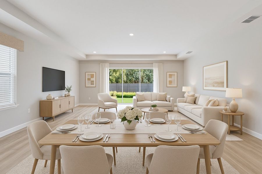 Representative furnished interior of a home built from the Maui by Taylor Morrison in Timber Ridge, Plant City (Image 5).