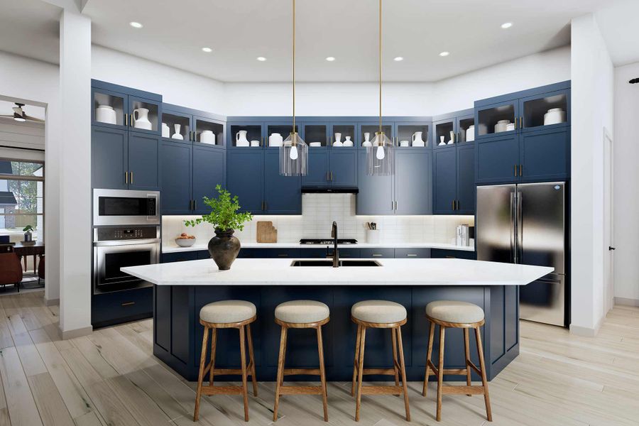 Representative furnished interior of a home built from the The Aubrey by David Weekley Homes in Briarley, Montgomery (Image 4).