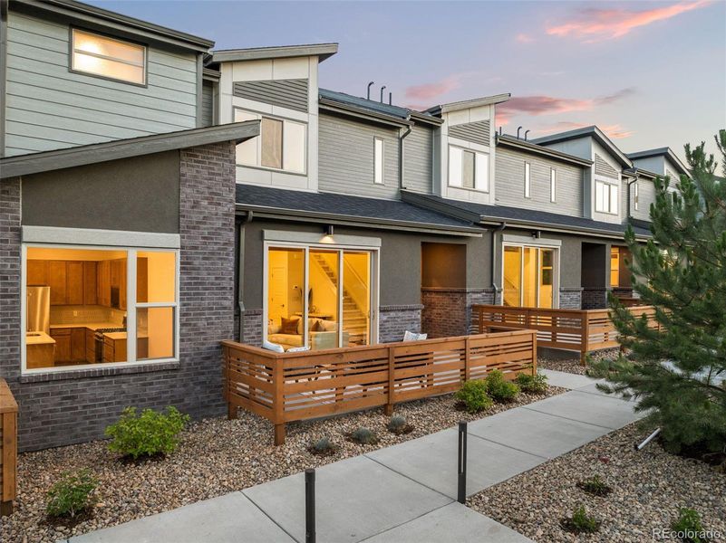 Front exterior of a new home in , Arvada, CO, highlighting curb appeal (Image 24).