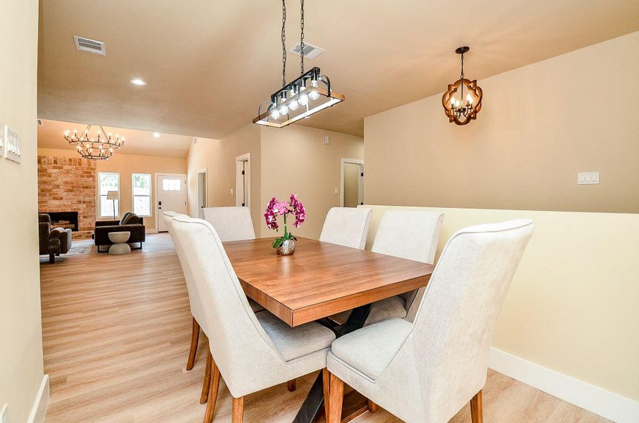 Furnished interior view inside a new home in , Sugar Land (Image 29).