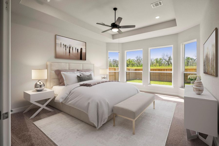 Furnished interior view inside a new home in Sienna 70′ Lots, Missouri City (Image 18).