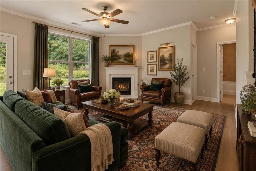 Furnished interior view inside a new home in Hellen Valley, Braselton (Image 8).