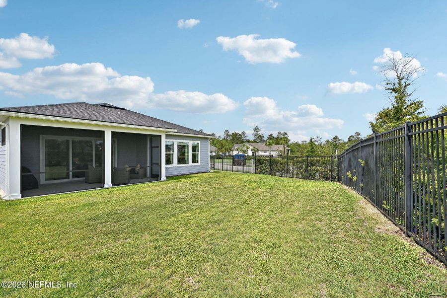 Exterior details and patio area of a home in SilverLeaf, St. Augustine (Image 42). Exterior details and patio area of a home in SilverLeaf, St. Augustine (Image 42).