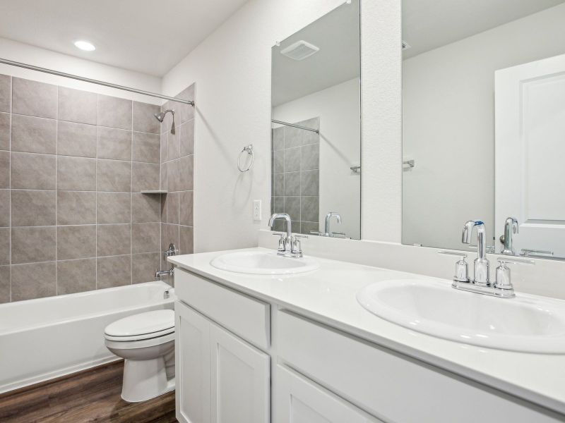 Furnished interior view inside a new home in Turner's Crossing - Reserve Collection, Buda (Image 5).