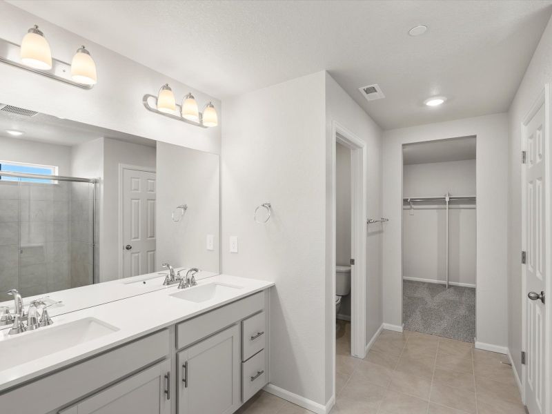 Furnished interior view inside a new home in Buffalo Highlands: The Flora Collection, Commerce City (Image 5).