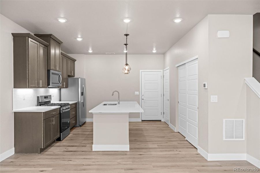 Furnished interior view inside a new home in Ralston Creek, Arvada (Image 6).