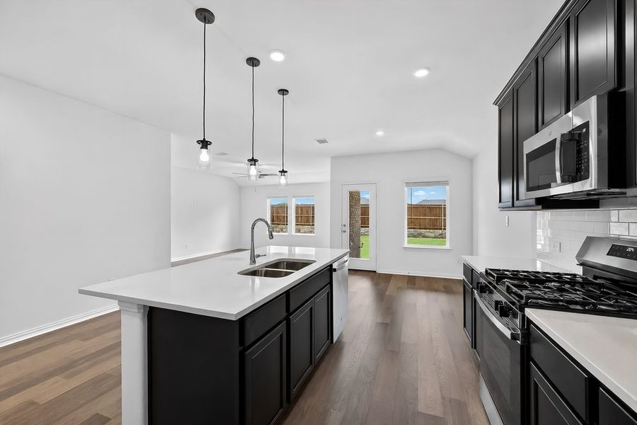 Furnished interior view inside a new home in Parks at Foster Crossing, Anna (Image 10).