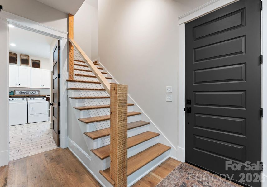 Stairs to Flex Space & Garage Entrance