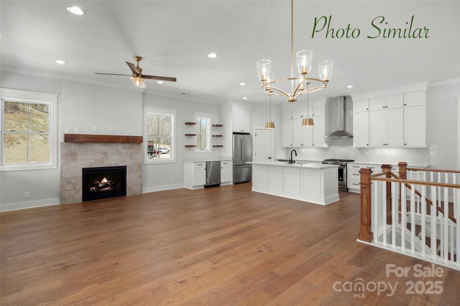 Spacious, unfurnished interior of a new home in , Hendersonville (Image 17).