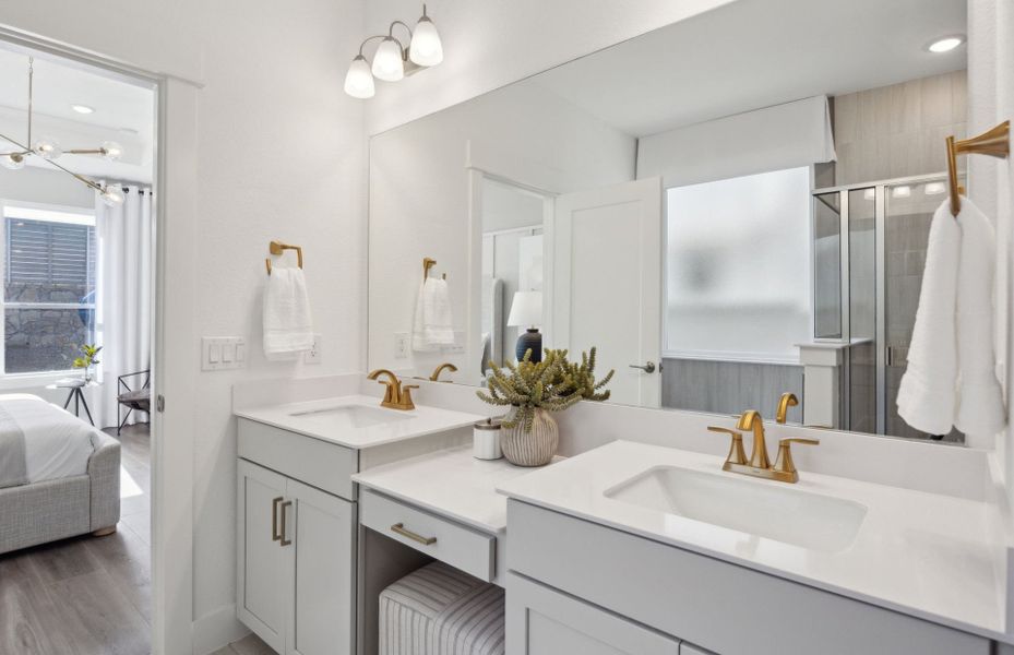 Furnished interior view inside a new home in Treeline, Justin (Image 8).