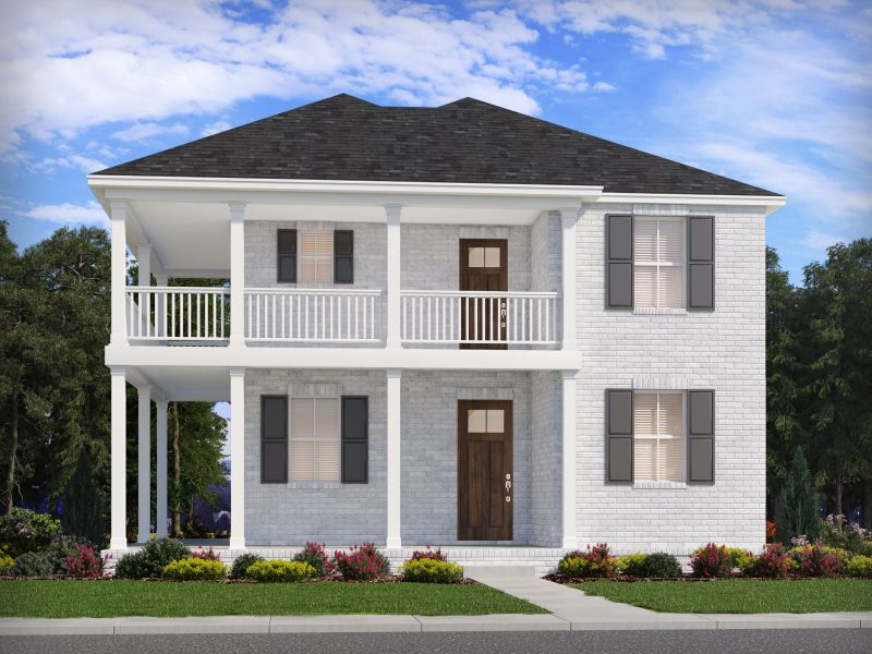 Representative exterior photo of a completed home built from the Fraser by Meritage Homes in Benders Cove - Premier Series, Mount Juliet, TN (Image 1).