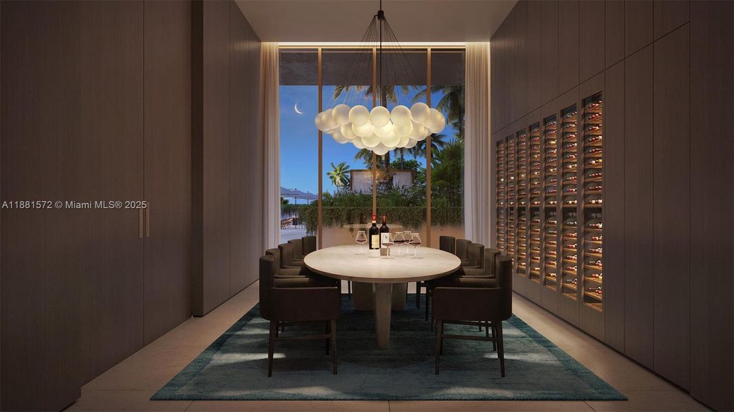 Furnished interior view inside a new home in , Miami Beach (Image 7).