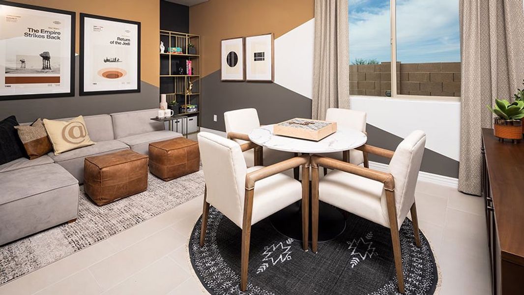Representative furnished interior of a home built from the Hillary by Taylor Morrison in Combs Ranch Landmark Collection, San Tan Valley (Image 9). Representative furnished interior of a home built from the Hillary by Taylor Morrison in Combs Ranch Landmark Collection, San Tan Valley (Image 9).