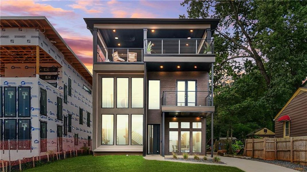 Front exterior of a new home in , Atlanta, GA, highlighting curb appeal (Image 27). Front exterior of a new home in , Atlanta, GA, highlighting curb appeal (Image 27).