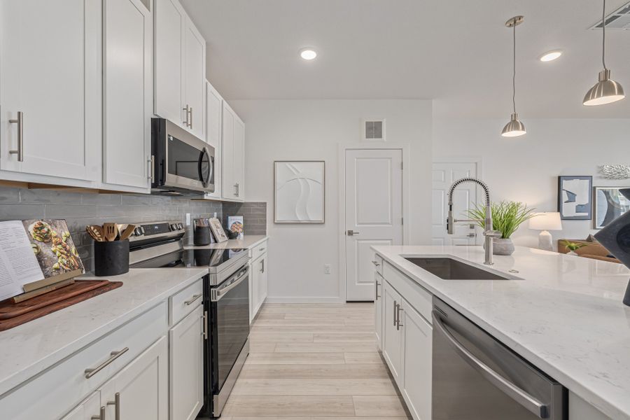Furnished interior view inside a new home in The Residences at Victory Ridge, Colorado Springs (Image 9).