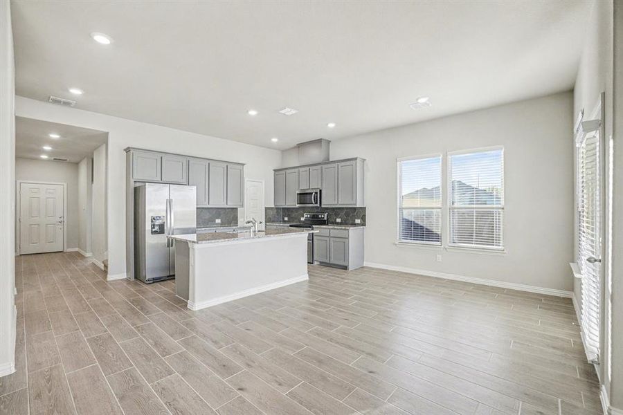 Furnished interior view inside a new home in Courts Of Bonnie Brae, Denton (Image 5). Furnished interior view inside a new home in Courts Of Bonnie Brae, Denton (Image 5).