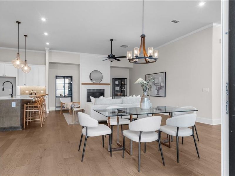 Furnished interior view inside a new home in The Village at Towne Lake, Woodstock (Image 40).