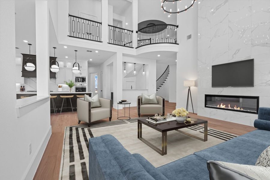 Representative furnished interior of a home built from the Montblanc by Landon Homes in Lexington Frisco, Frisco (Image 9). Representative furnished interior of a home built from the Montblanc by Landon Homes in Lexington Frisco, Frisco (Image 9).