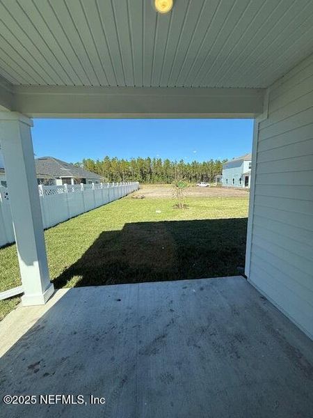 Exterior details and patio area of a home in Brook Forest - Villas, St. Augustine (Image 2). Exterior details and patio area of a home in Brook Forest - Villas, St. Augustine (Image 2).