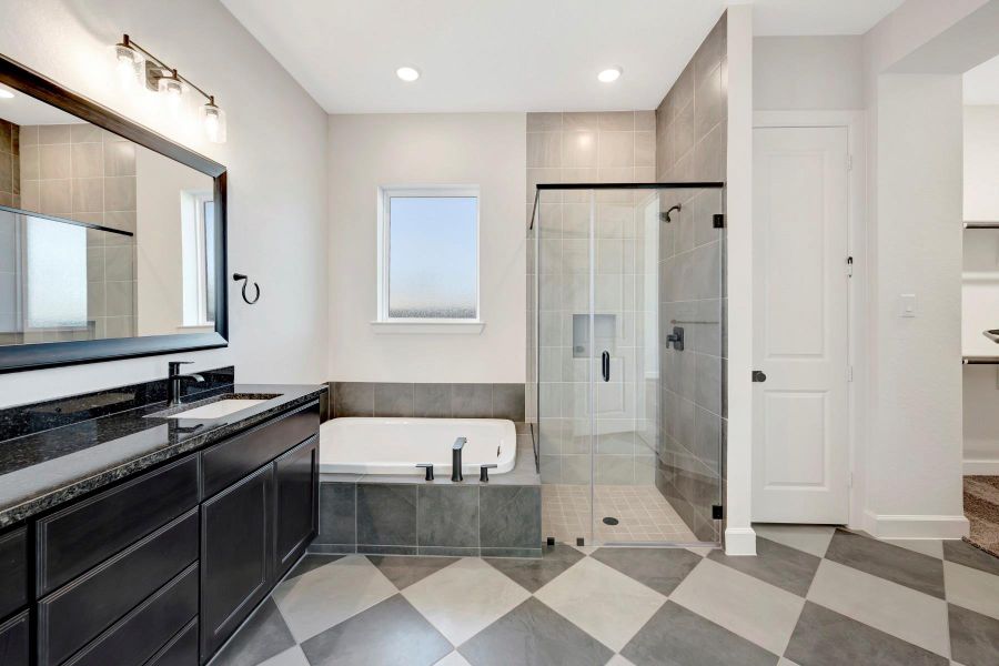 Furnished interior view inside a new home in ARTAVIA 45' Homesites, Conroe (Image 16).