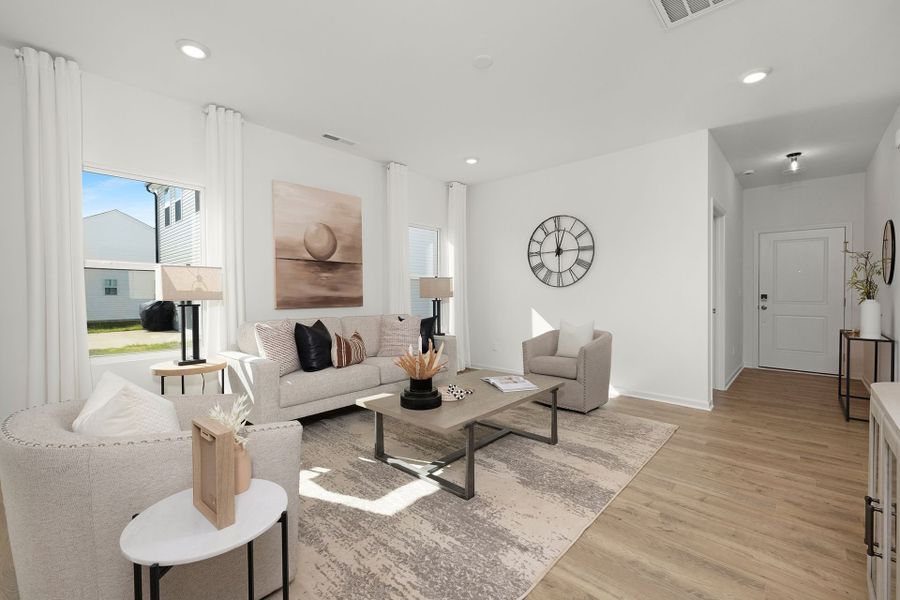 Representative furnished interior of a home built from the Dobson by True Homes in Westbrook Falls, Colfax (Image 8).