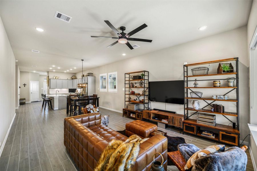 Furnished interior view inside a new home in The Highlands - Grove Collection, Porter (Image 16).