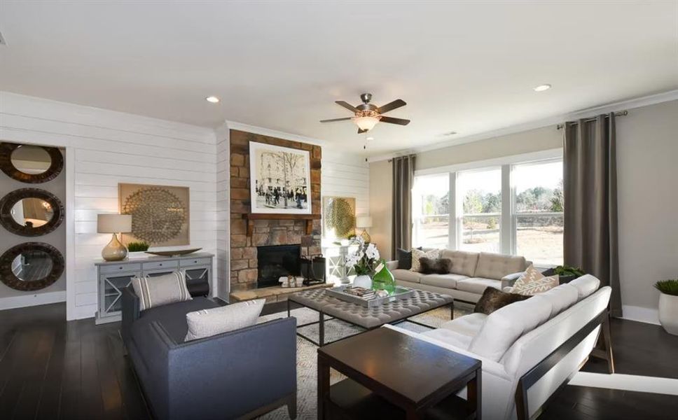 Furnished interior view inside a new home in , Cumming (Image 6). Furnished interior view inside a new home in , Cumming (Image 6).