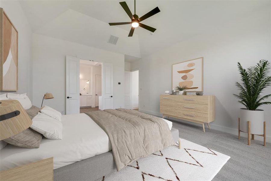 Furnished interior view inside a new home in The Homestead - 62', Rockwall (Image 16).