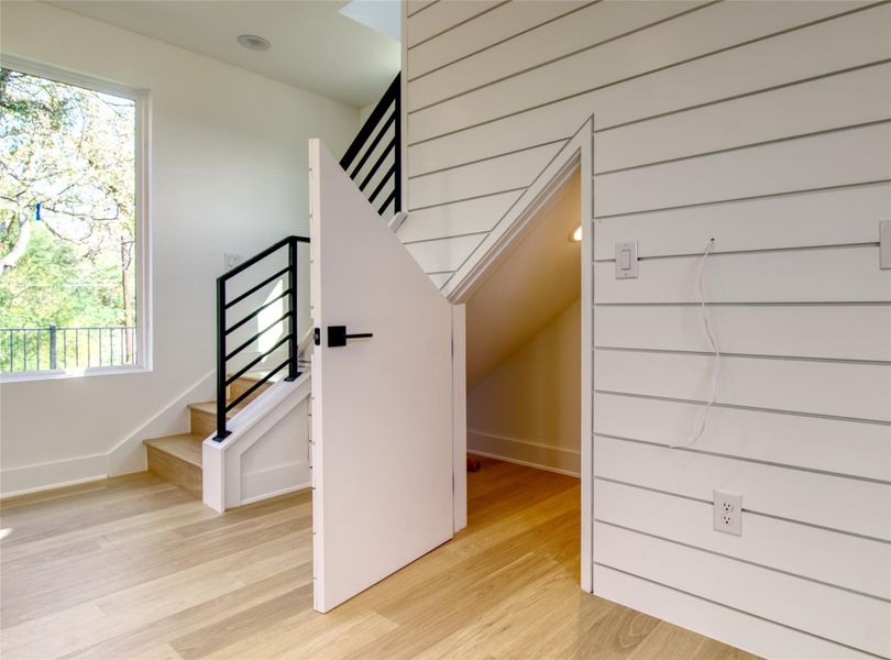 Storage under stairs Storage under stairs