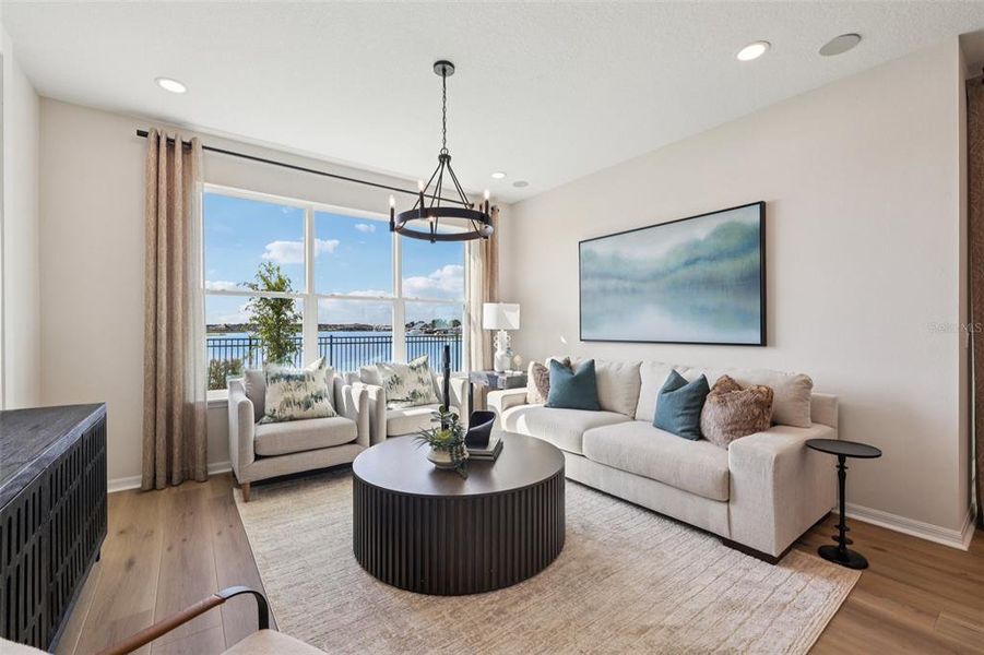 Furnished interior view inside a new home in Isla Mirada, San Antonio (Image 46).
