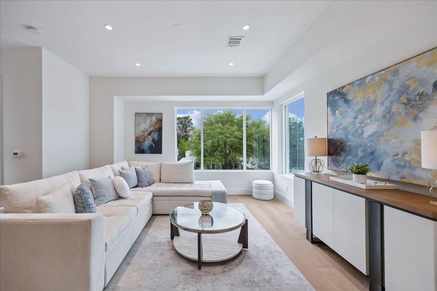 Furnished interior view inside a new home in , Houston (Image 11).